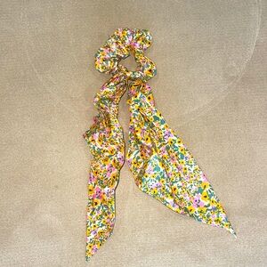 Floral Hair Scrunchie Bow